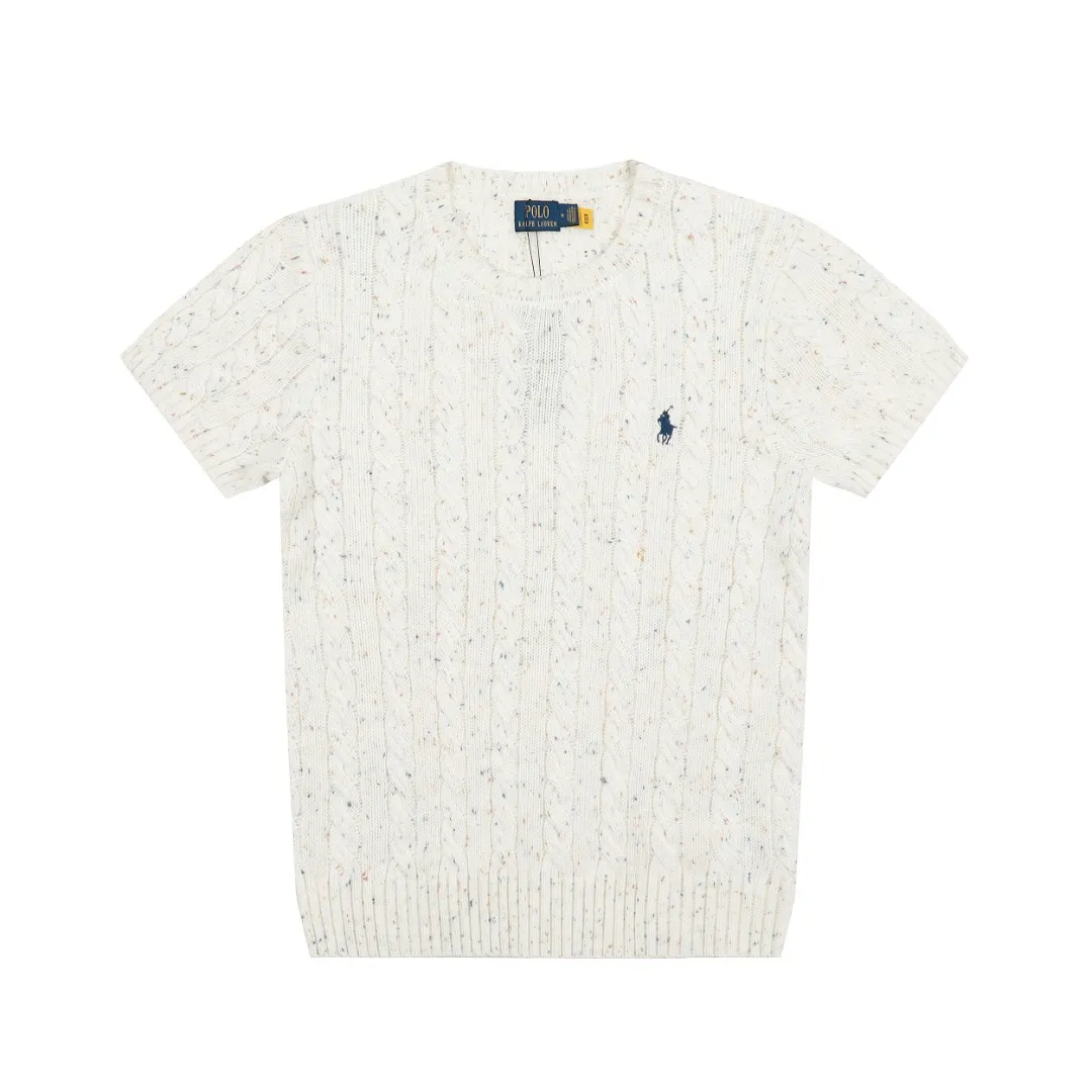 P166 💰 "Top quality" Style number: DS058# (on sale all year round) [Ralph Lauren wool blended pony embroidered logo twist knitted short sleeves] ✅Ralph Lauren gradient multi-color dot versatile hemp knitted round neck short sleeves for all seasons ✅15% merino cotton wool 85% wool blended clean and clear texture ✅ZP quality 1:1 version Scan the code to enter the GF website Counter quality ✅Details and quality are the only one in Guangzhou. Imported quality wool. Focus on high-end. Cost-effective. Needless to say good quality. ✅Restore the original version. The maximum size can be worn up to 150 pounds. Loose, comfortable and stress-free.
